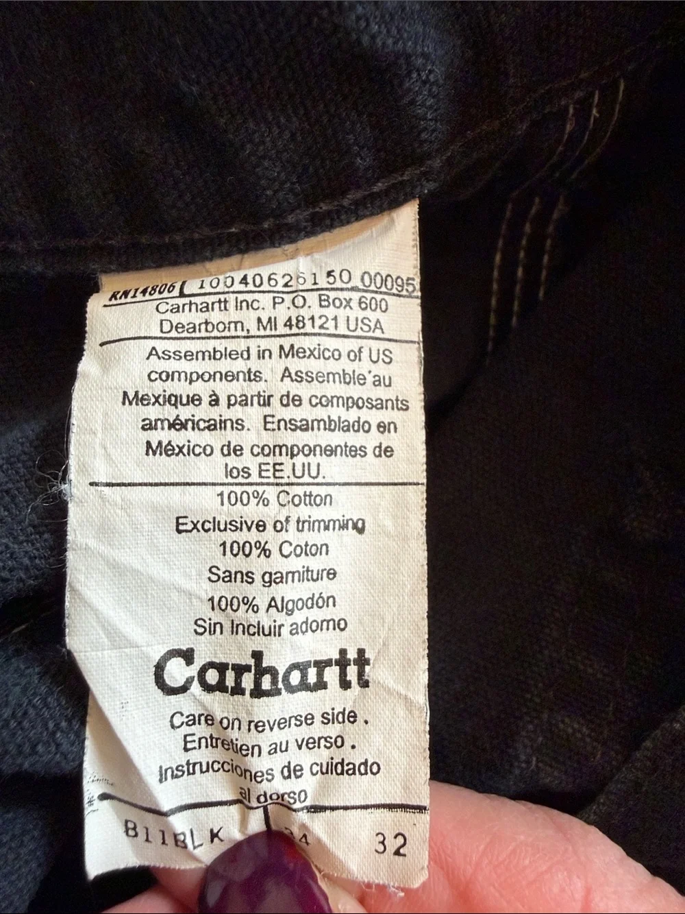 Carhartt Men's black Straight-Leg Jeans